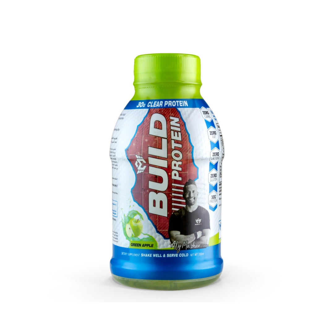 Muscle Add Liquid Build Protein 1Serv 330ML Green Apple