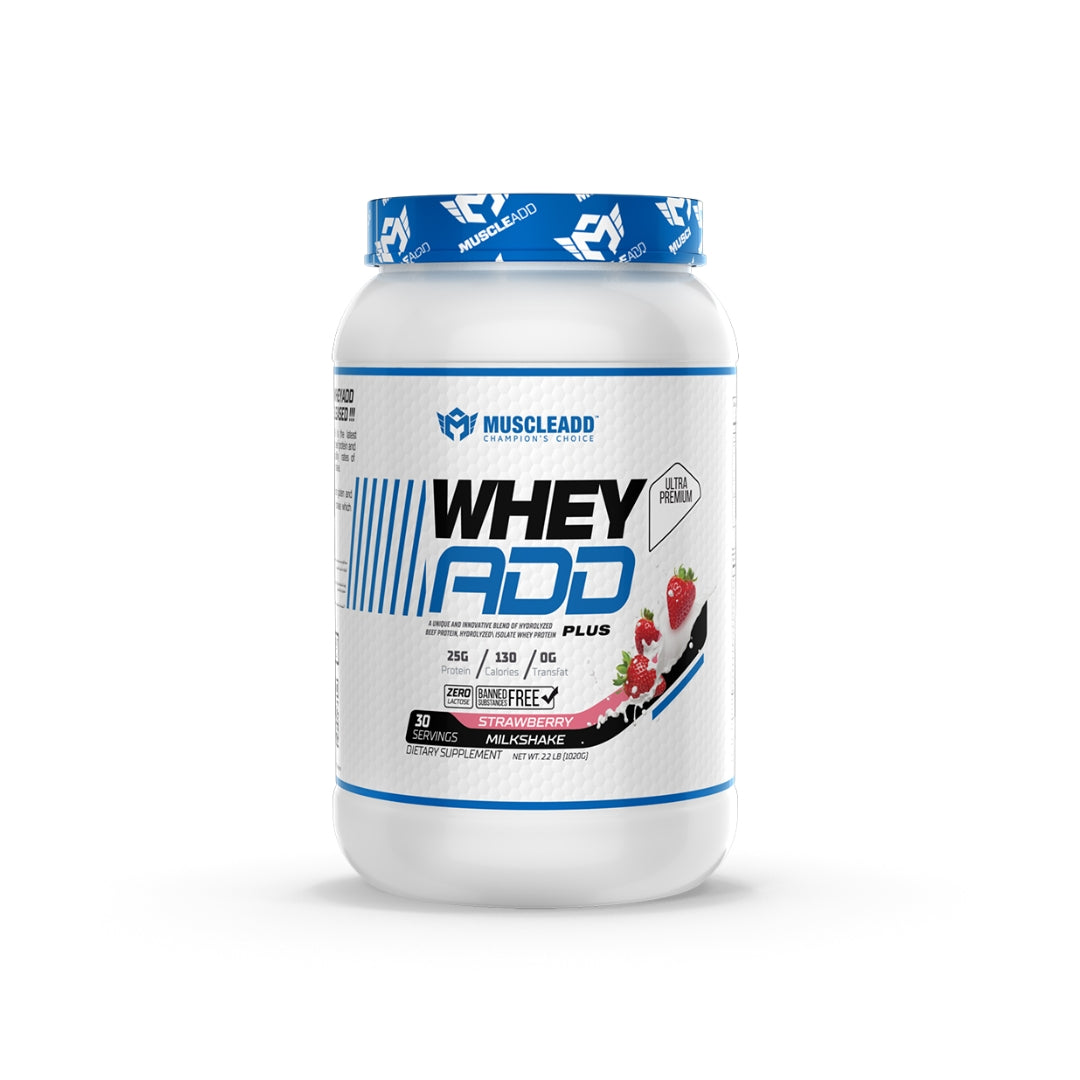 ماصل اد واي اد بلس 30 حصة 1050 جم ميلك شيك فراولة