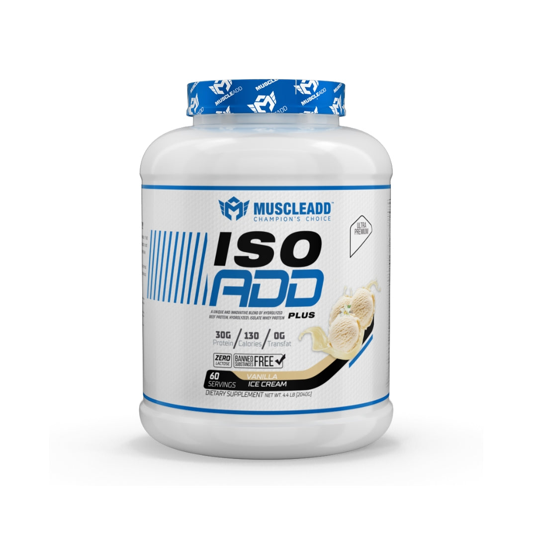 Muscle Add Iso Add Plus 60Serv. 2040G. Vanilla Ice Cream