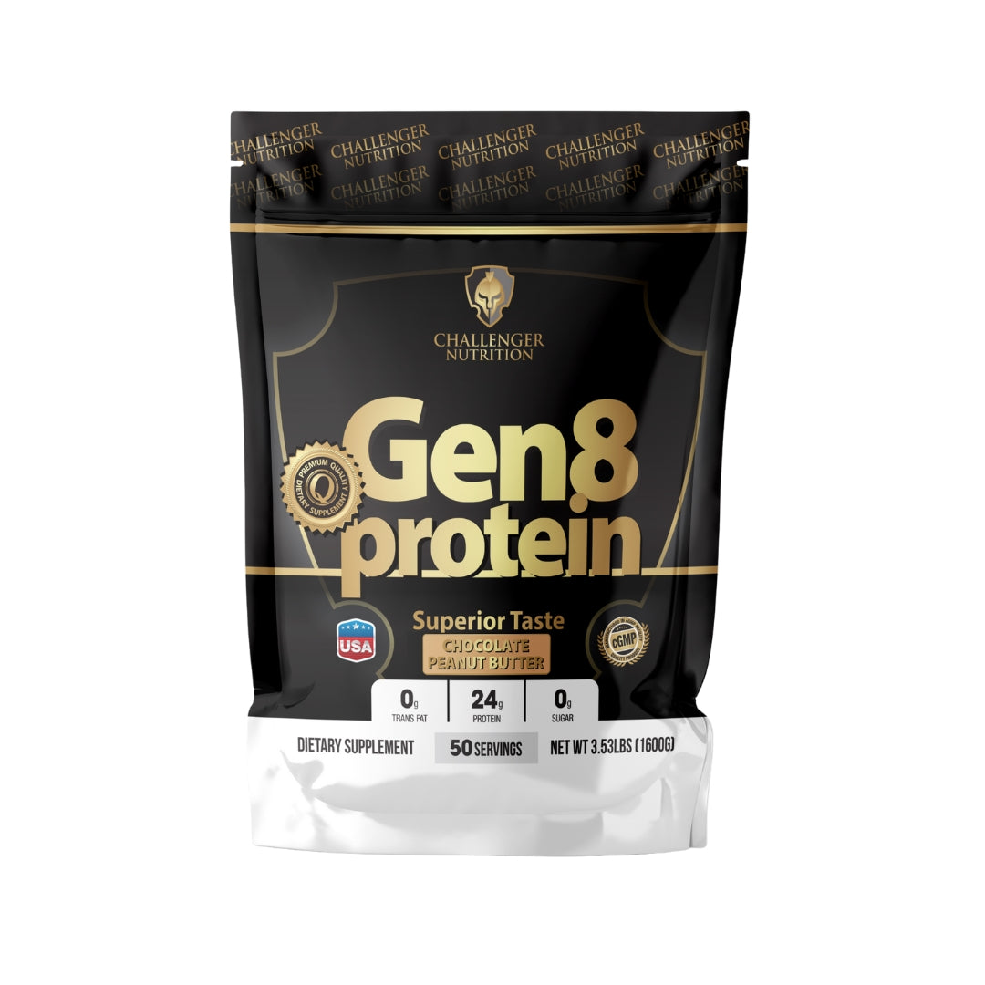 بروتين جين 8 بنكهة زبدة الفول السوداني والشوكولاتة - 1600 جرام