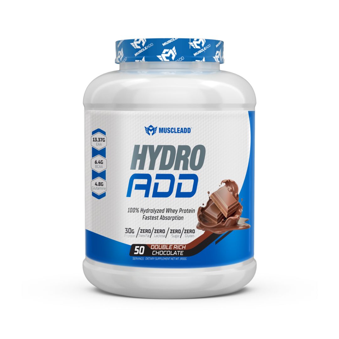 Muscle Add 100% Hydrolyzed Whey Protein -Double Rich Chocolate