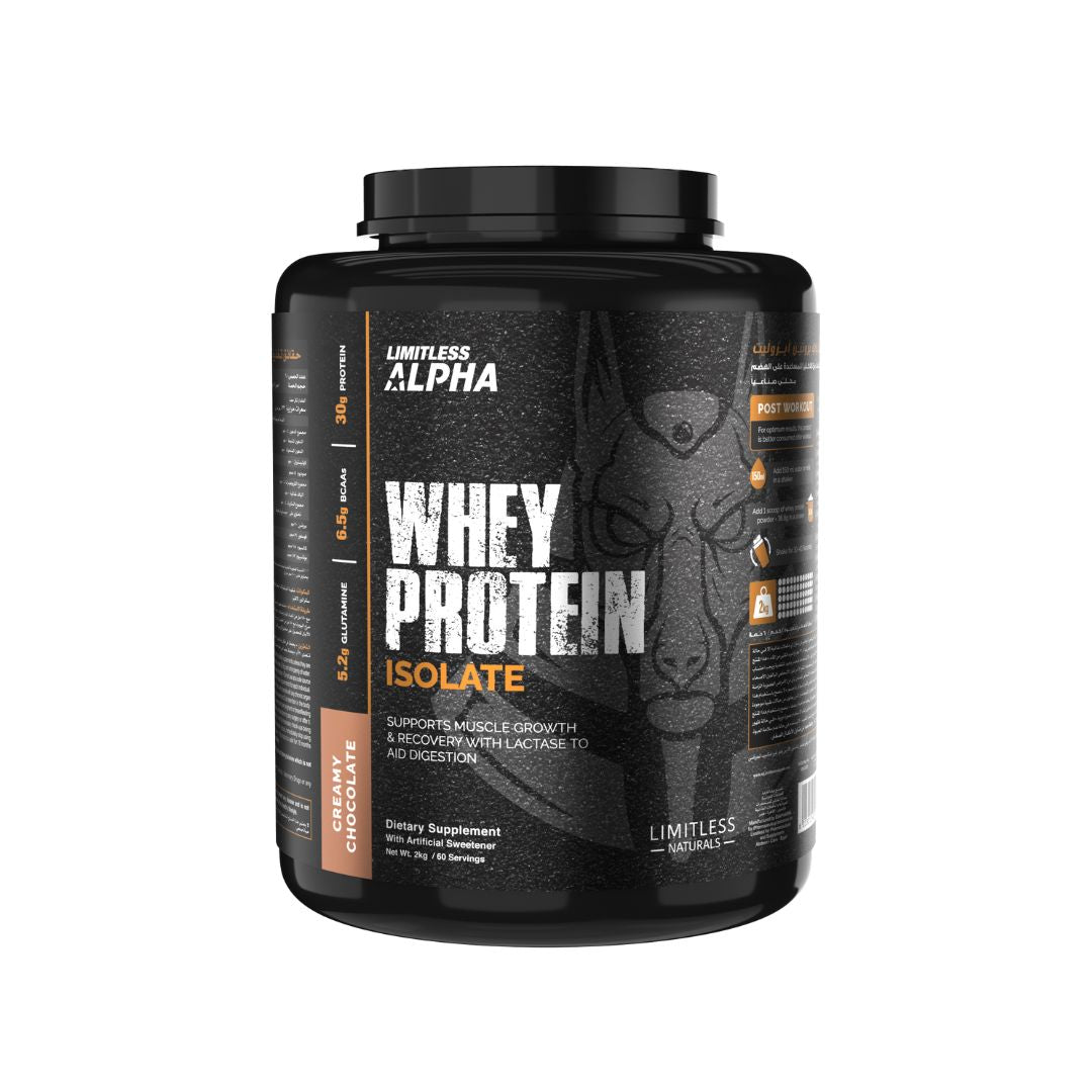 Limitless Alpha Whey Protein Isolate 60 Scoops Creamy Chocolate (2Kg)