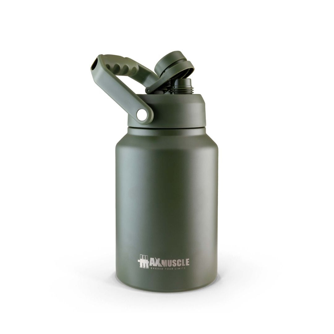 Max Muscle Stainless Steel jug-2L-Dark Green