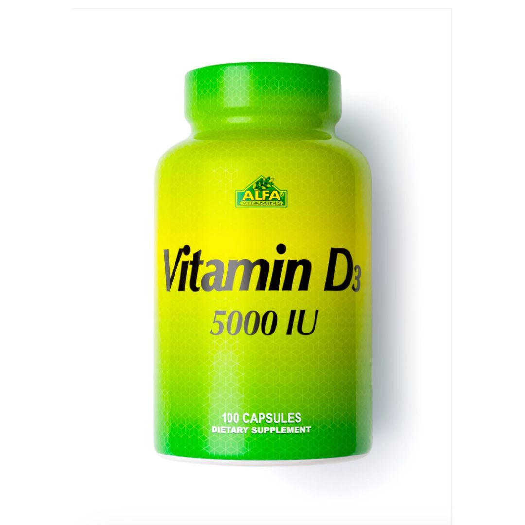 Alfa Vitamin D3-5000 Iu  -100 Capsules