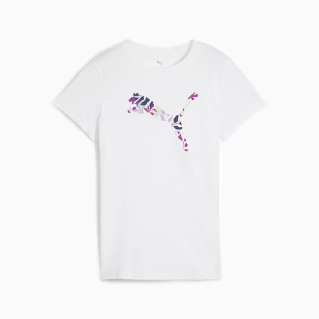 GRAPHICS Floral Cat Logo T-shirt