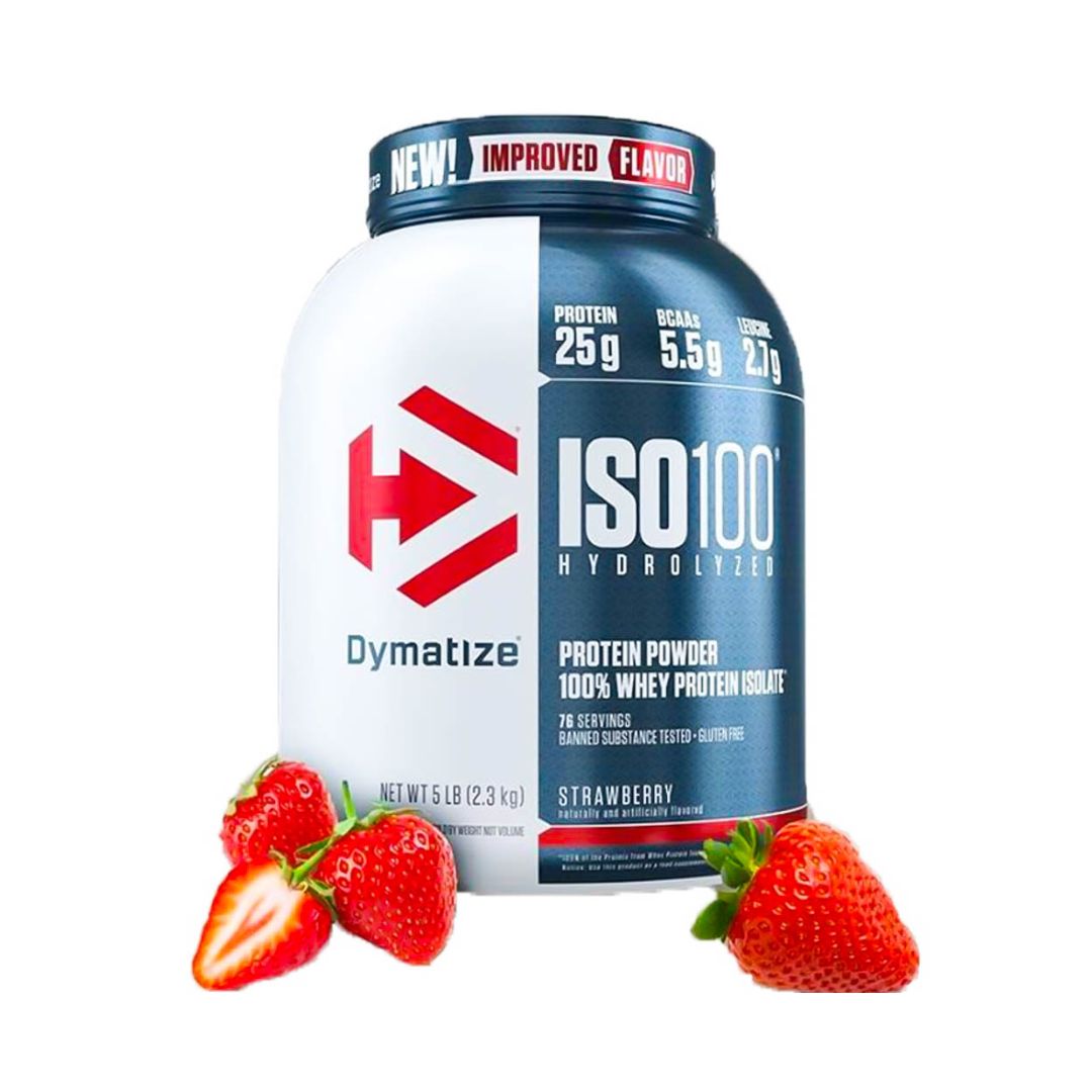 Dymatize ISO 100 5 LB  Strawberry 2.3 KG