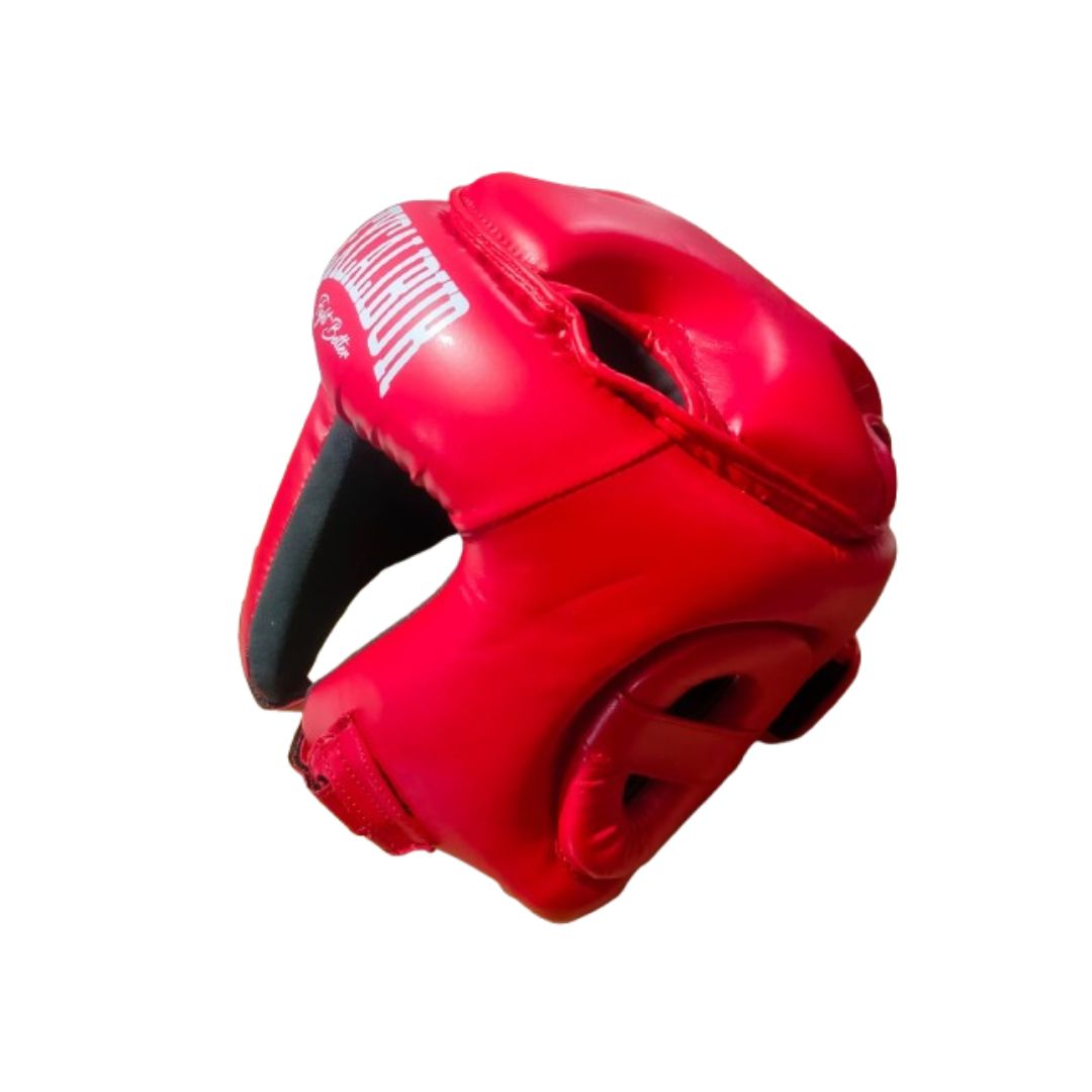 Excalibur Competition head guard Red PU/Amara with Injection Mold