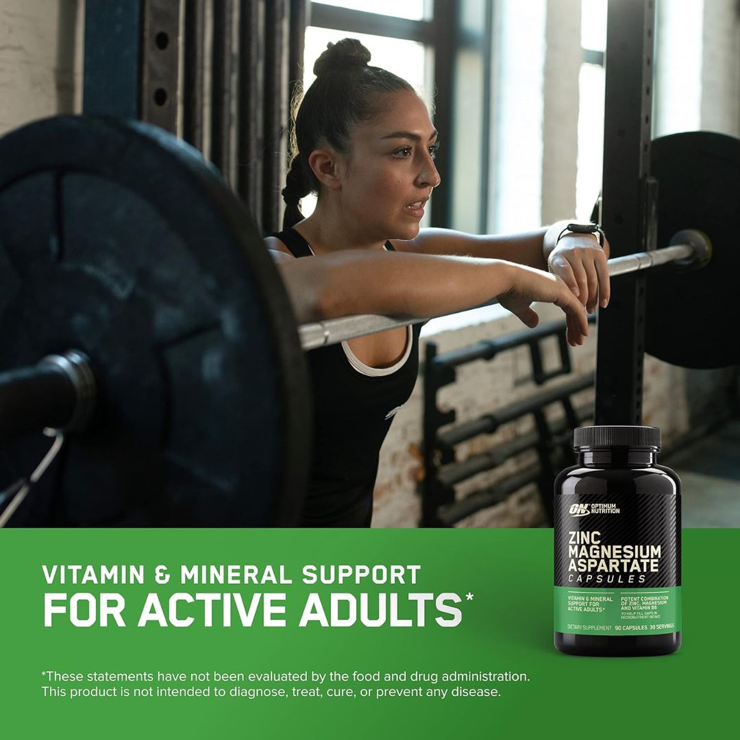 ZMA Zinc Magnesium Aspartate – 90 Capsules