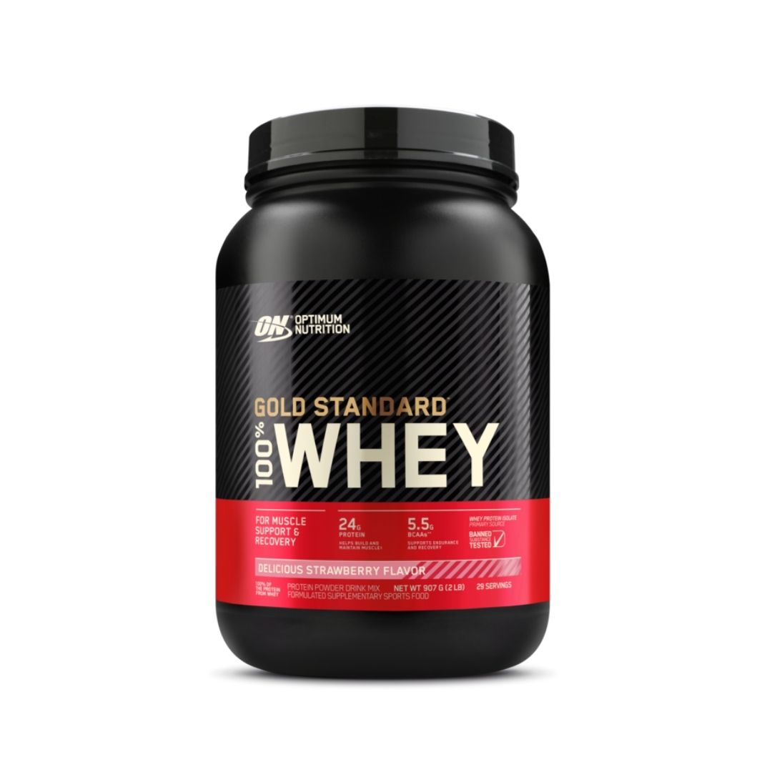 100% Whey Gold (907 GM) -Strawberry