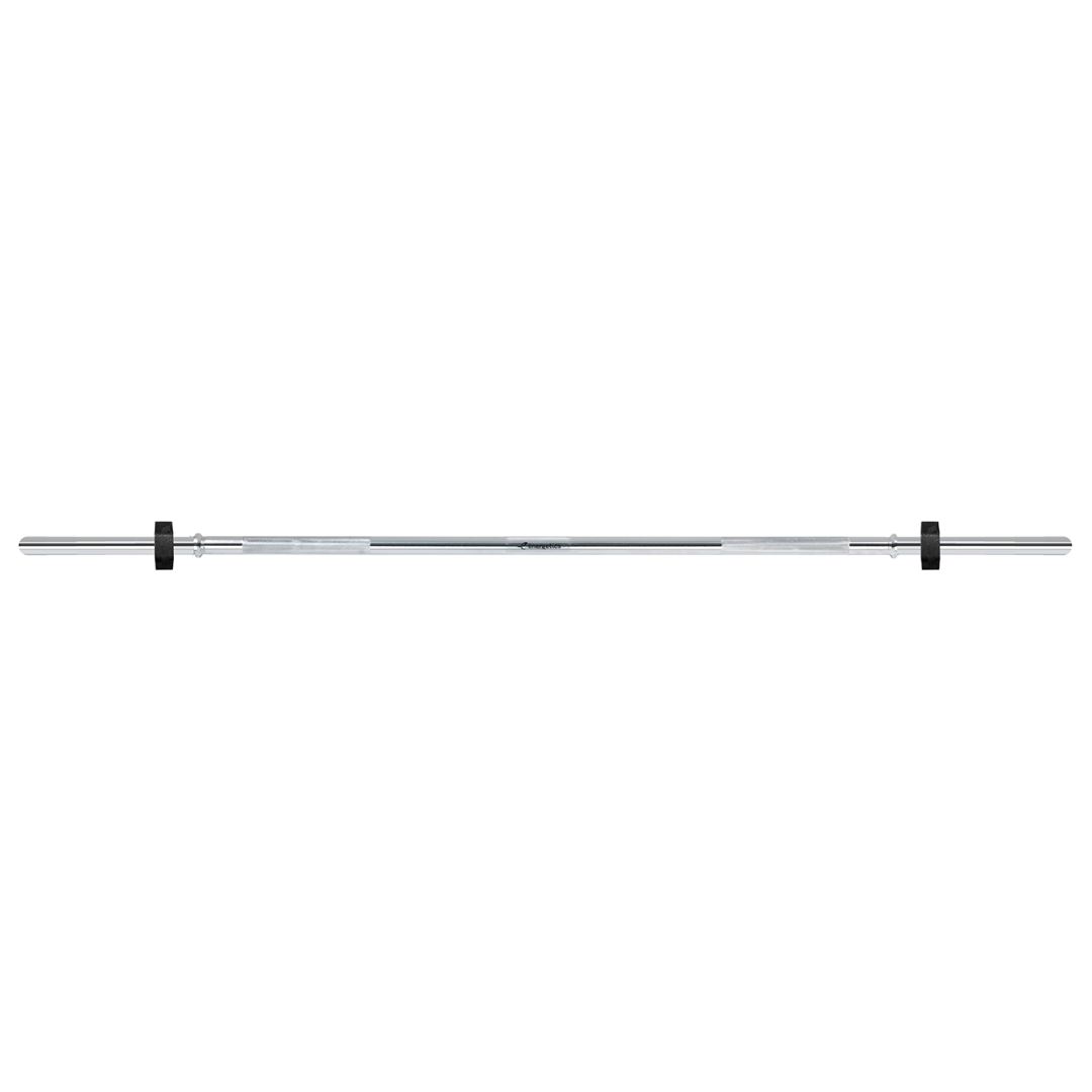 Energetics 165cm Chrome Weight Lifting Bar (30mm) with Clips