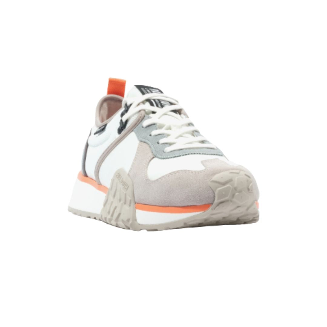 Low Top Mixed Material Sneaker
