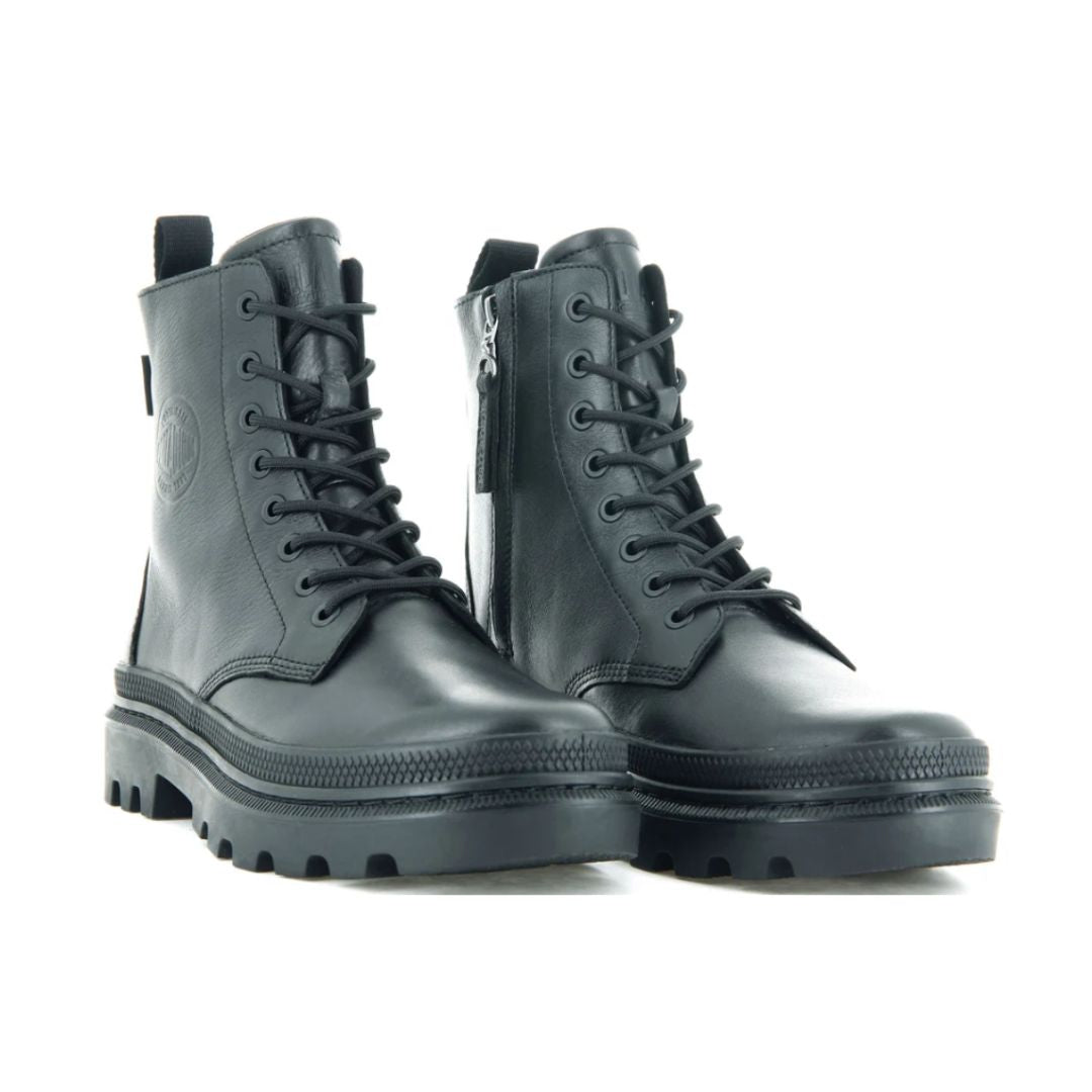 Officer Leather High-Ankle Boots