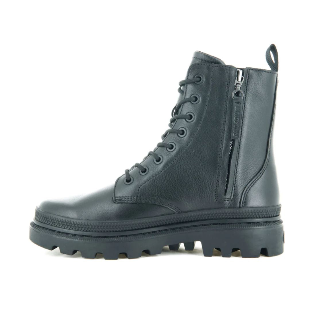 Officer Leather High-Ankle Boots