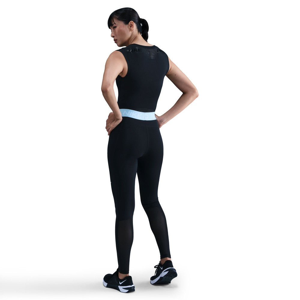 Pro Mid-Rise Mesh-Paneled Leggings