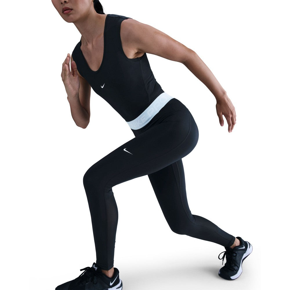Pro Mid-Rise Mesh-Paneled Leggings