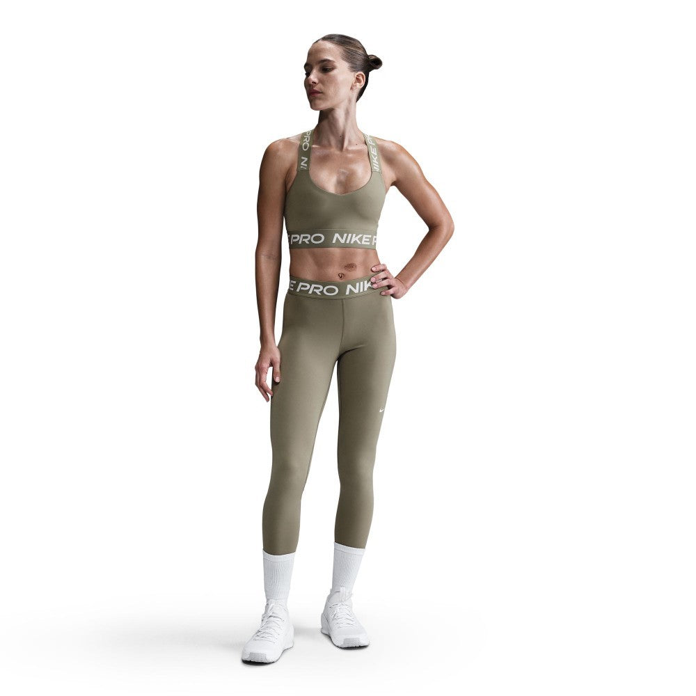 365 Nike Pro Mid-Rise Mesh-Paneled Leggings