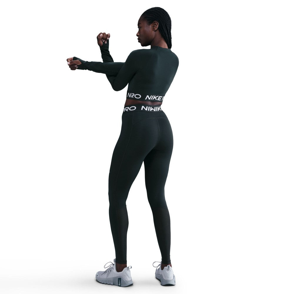 Pro Mid-Rise Mesh-Paneled Leggings