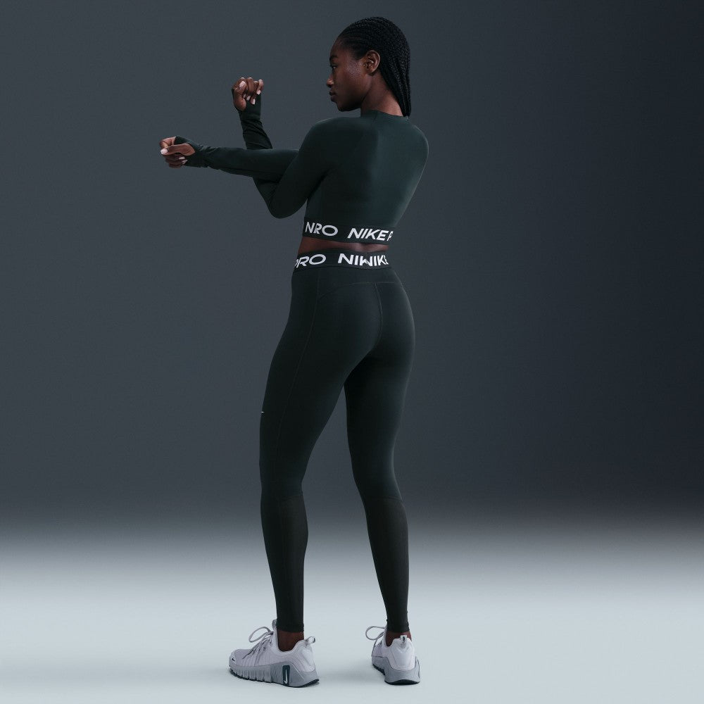 Pro Mid-Rise Mesh-Paneled Leggings