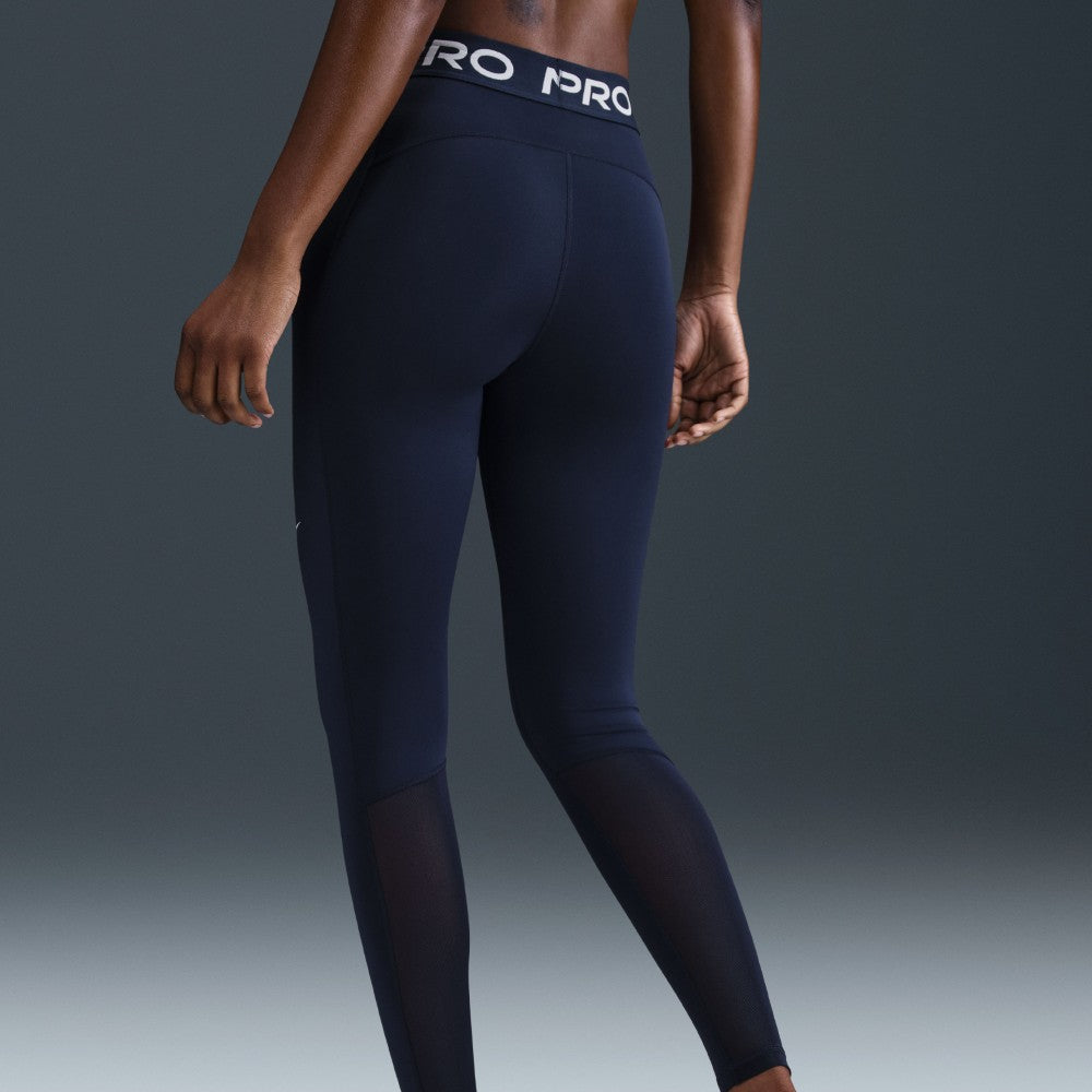 Pro Mid-Rise Mesh-Paneled Leggings