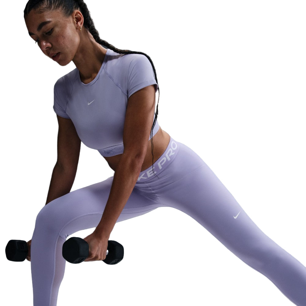 Pro Women's Mid-Rise Mesh-Panelled Leggings