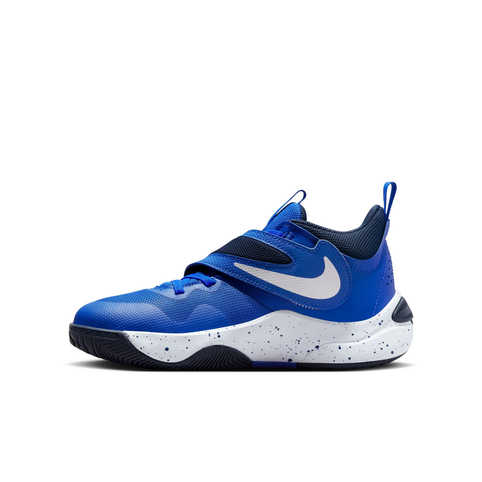 nike blue and white basketball shoes