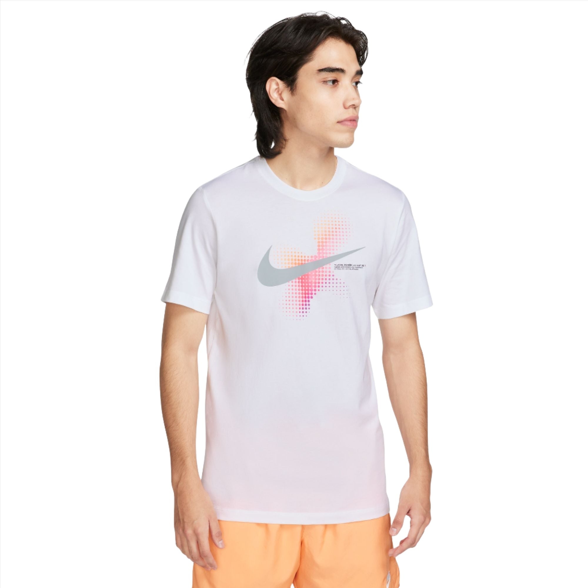 Swoosh Dot Print Graphic T-shirt