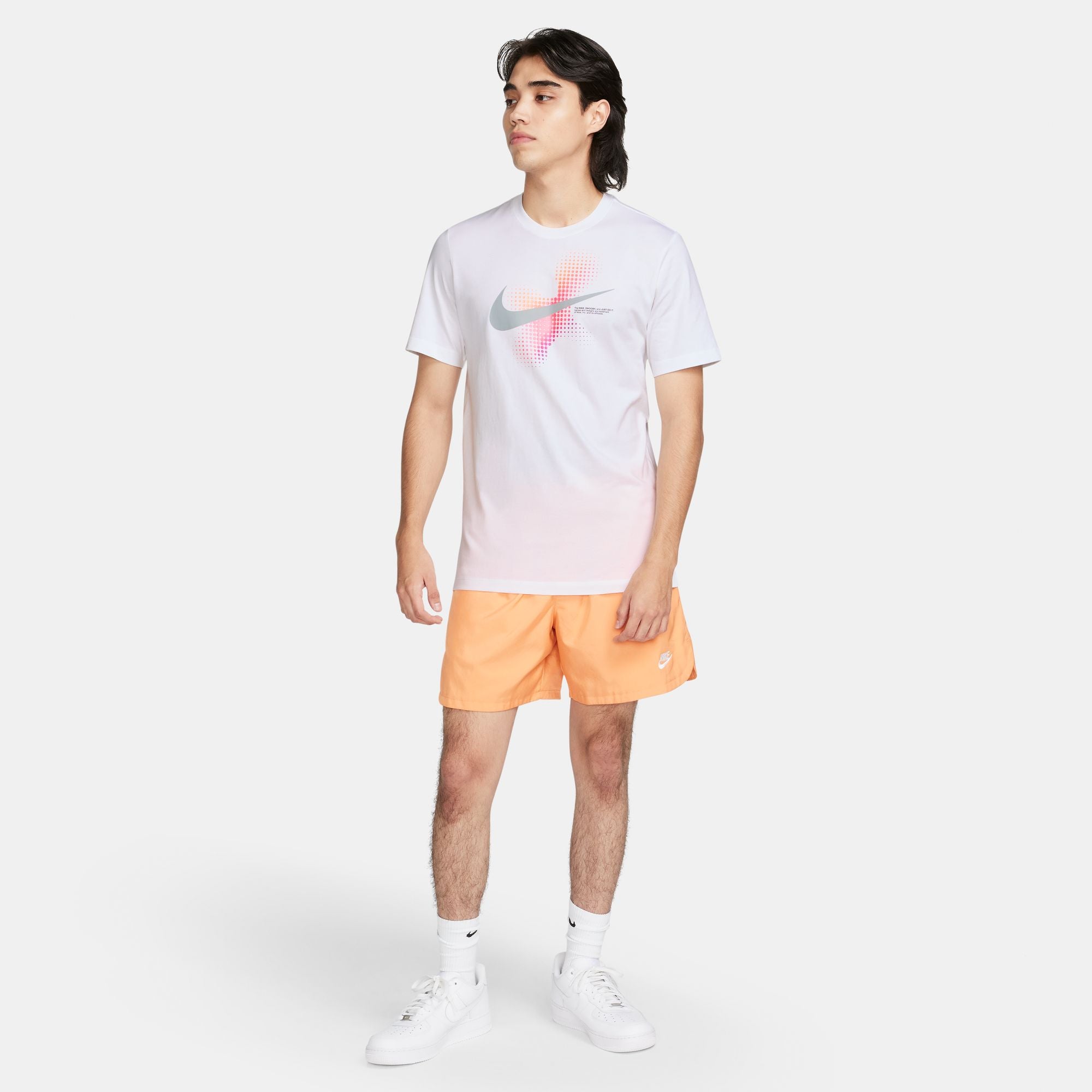 Swoosh Dot Print Graphic T-shirt