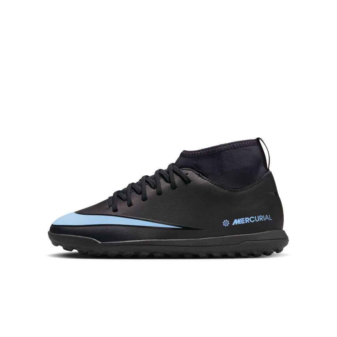 Jr. Mercurial Superfly 10 Club Turf High-Top Soccer Shoes