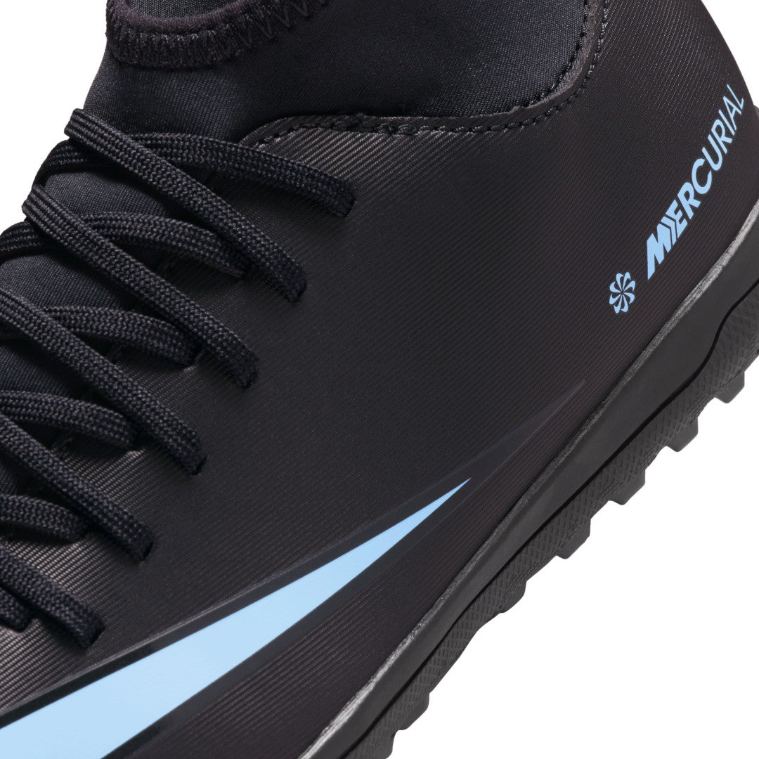 Jr. Mercurial Superfly 10 Club Turf High-Top Soccer Shoes