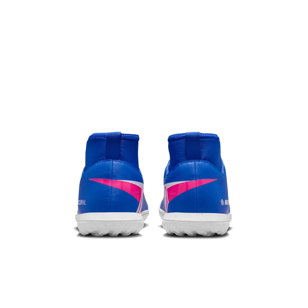 Jr. Mercurial Superfly 10 Club Turf High-Top Soccer Shoes