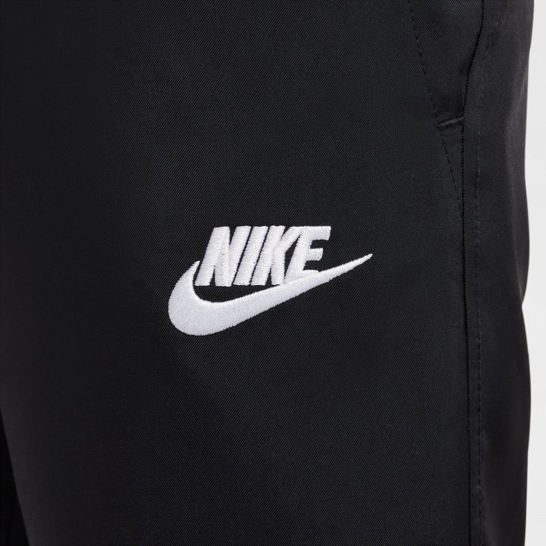 nike woven joggers black