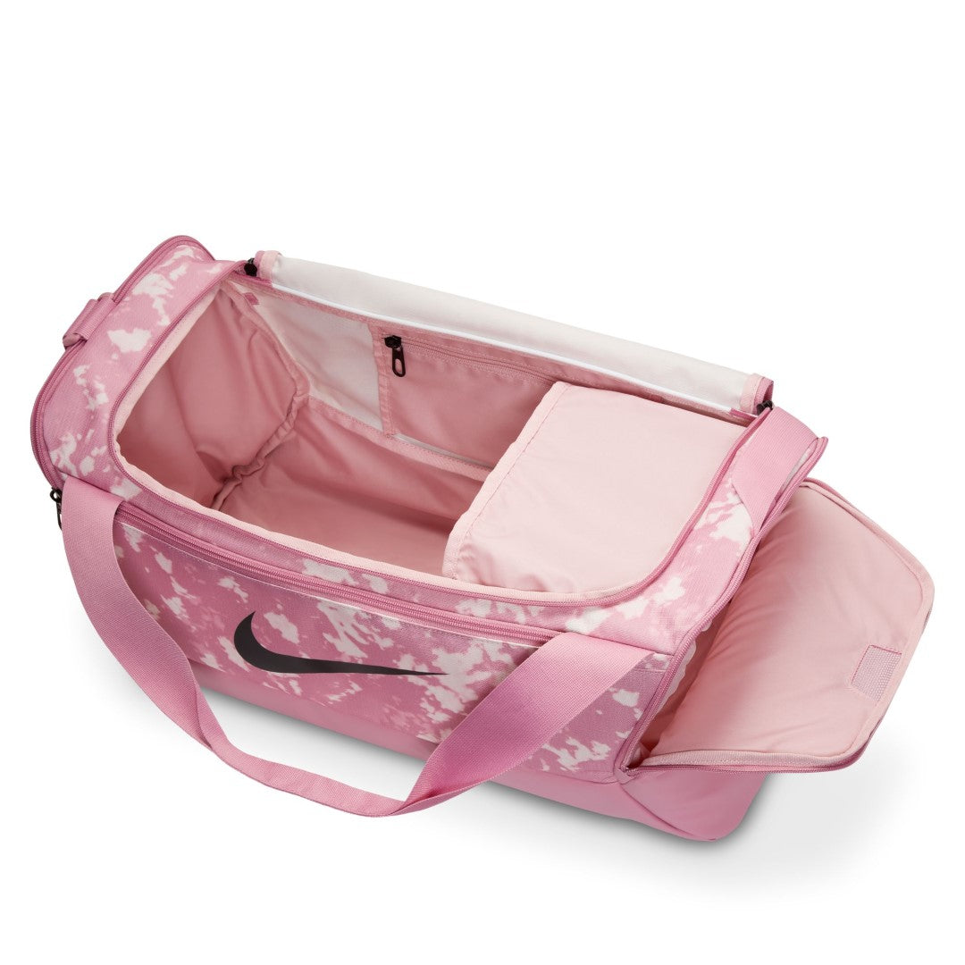 small pink nike duffel bag