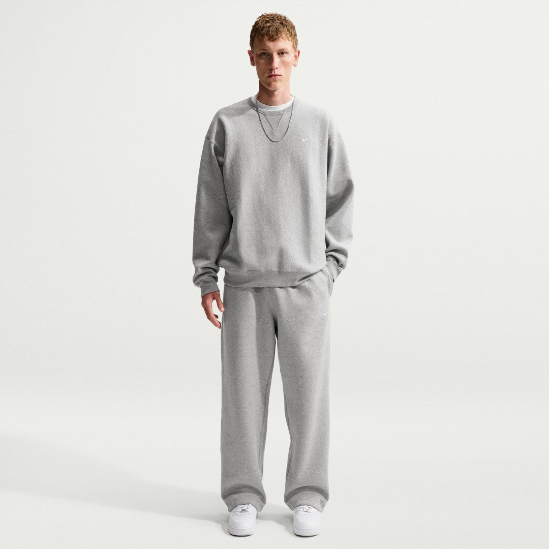 Solo Swoosh Brushed-Back Open-Hem Fleece Pants