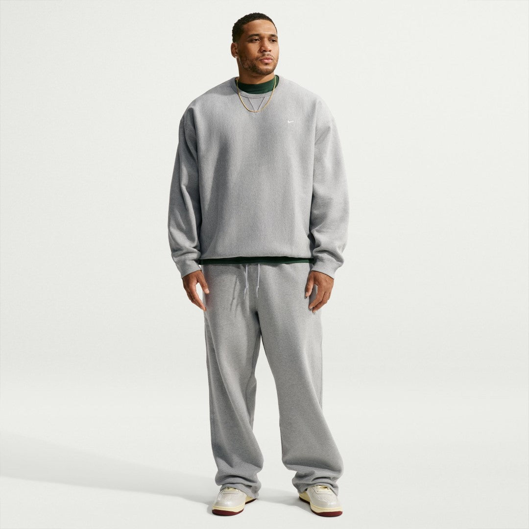 Solo Swoosh Brushed-Back Open-Hem Fleece Pants