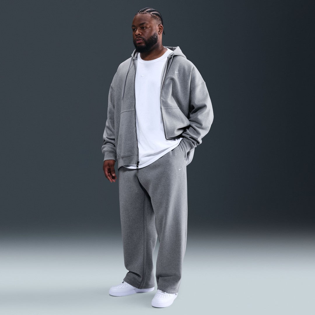 Solo Swoosh Brushed-Back Open-Hem Fleece Pants