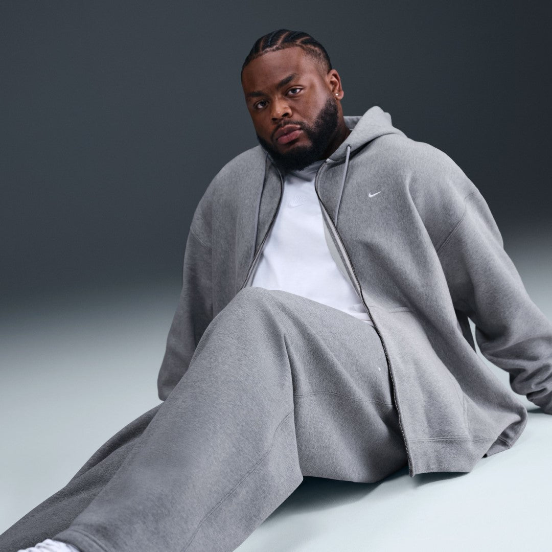 Solo Swoosh Brushed-Back Open-Hem Fleece Pants