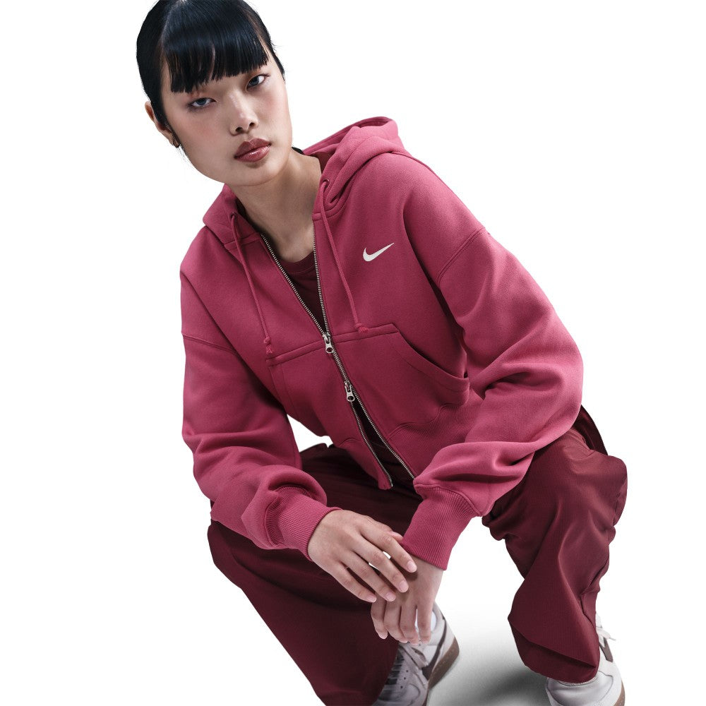 Sportswear Phoenix Fleece Loose Full-Zip Cropped Hoodie