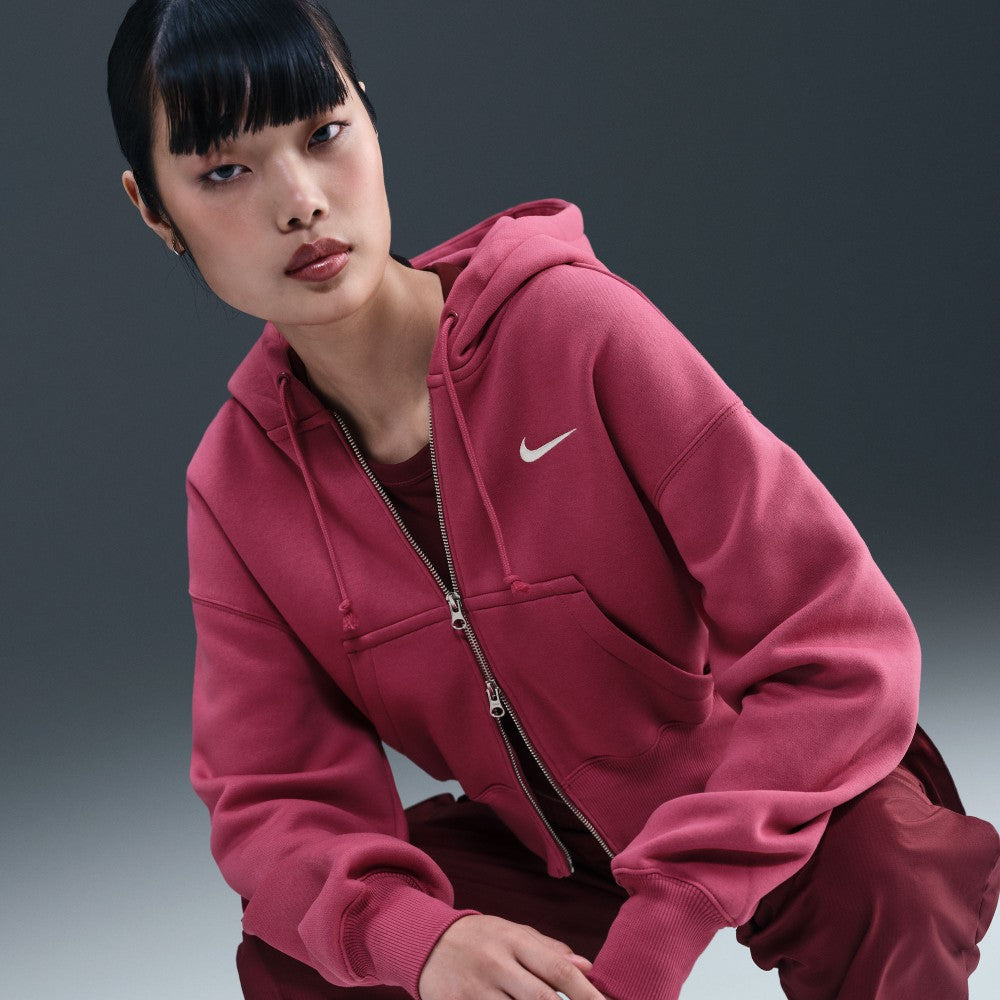 Sportswear Phoenix Fleece Loose Full-Zip Cropped Hoodie