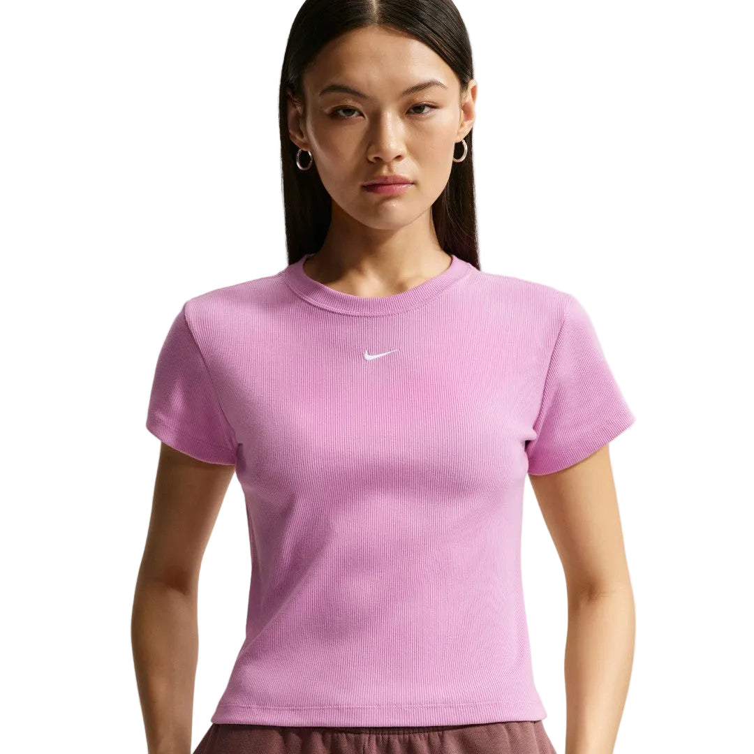 Ribbed Tight Short Sleeve T-Shirt