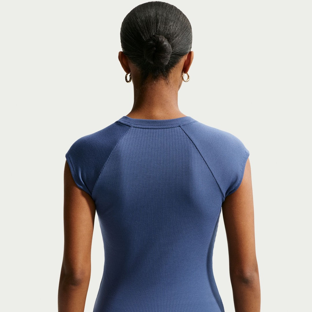 Chill Knit Ribbed Short-Sleeve Top