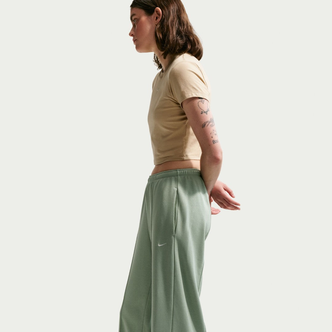 Chill Terry Mid-Rise Open-Hem Pants