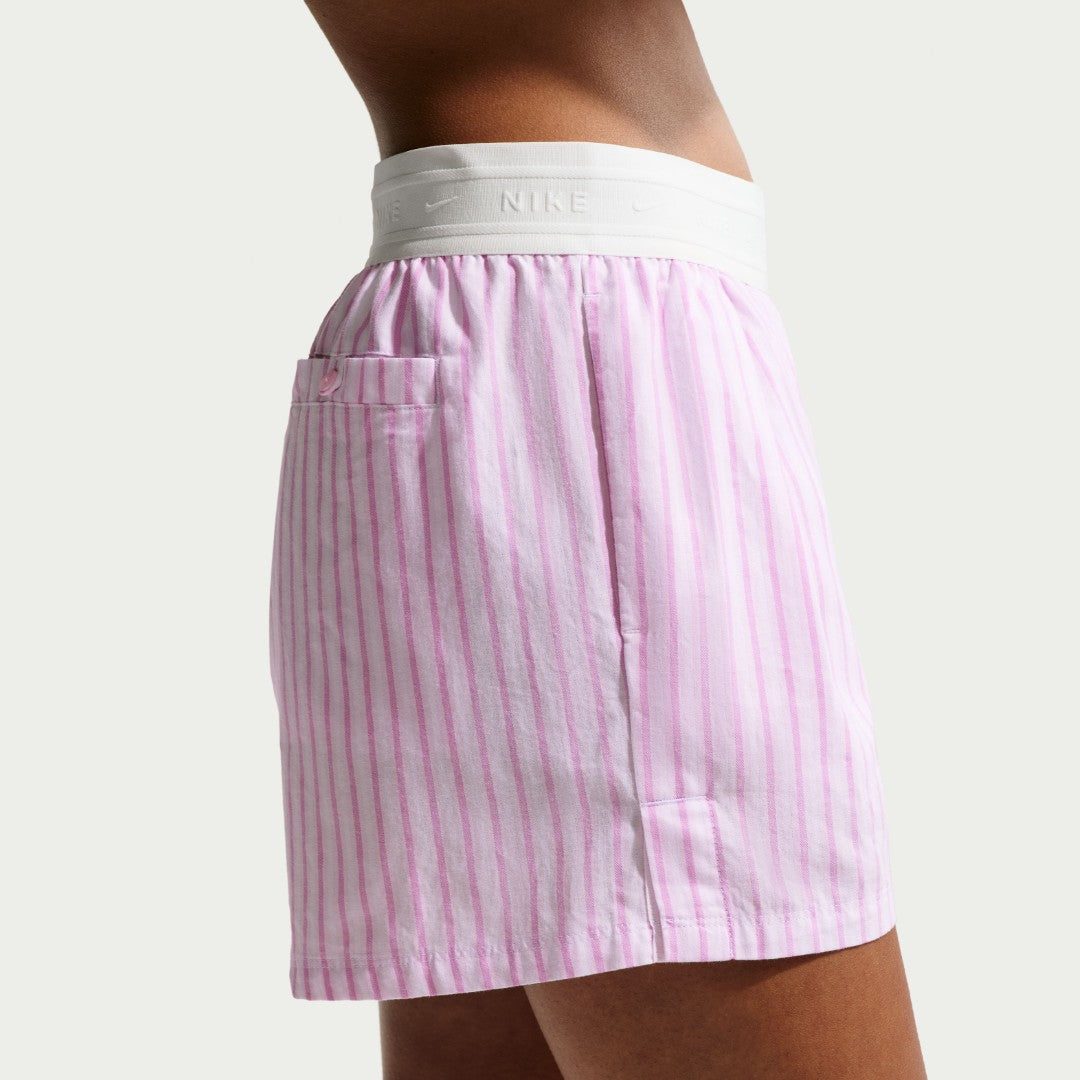 Woven Poplin Striped Shorts