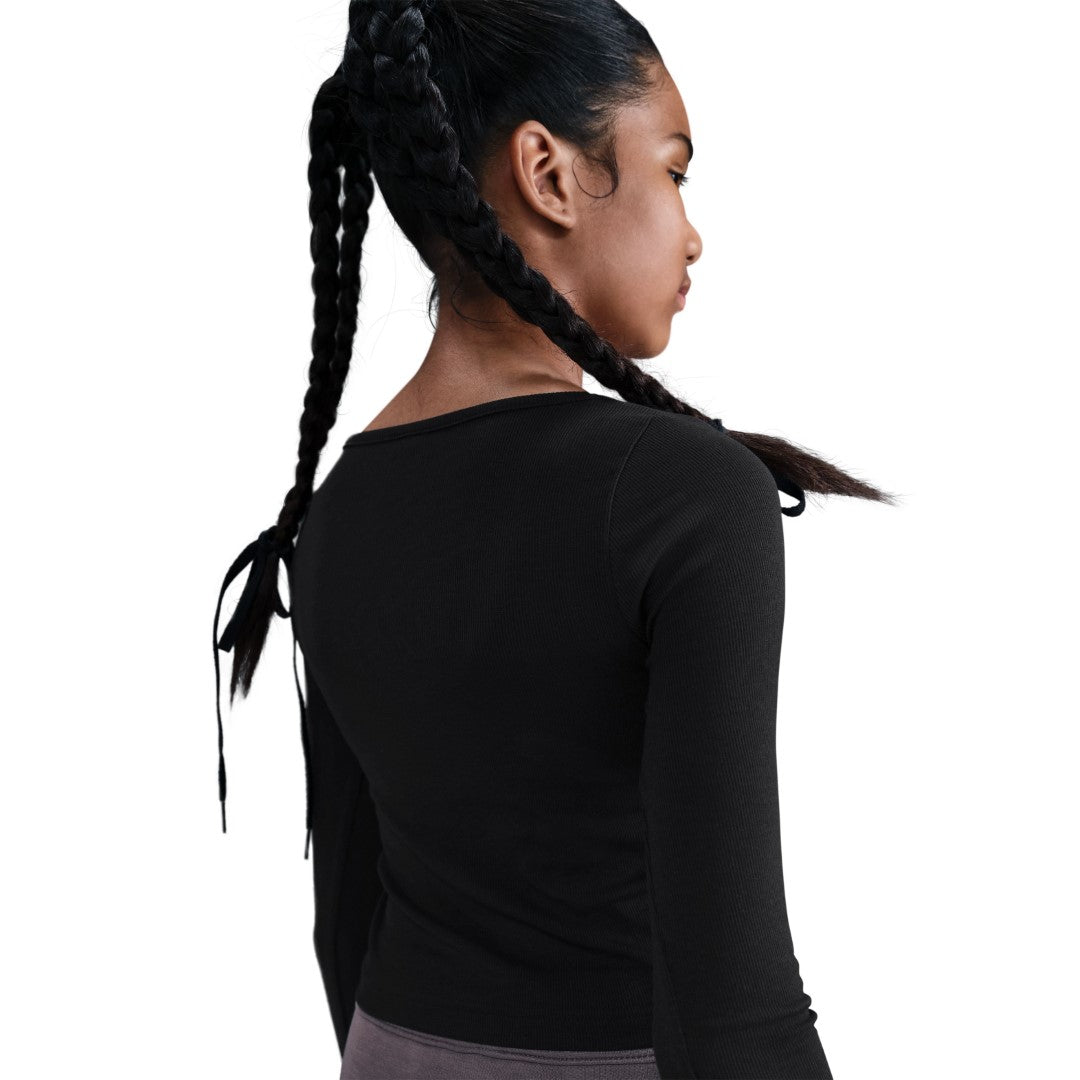 Sportswear Square-Neck Long-Sleeve Top