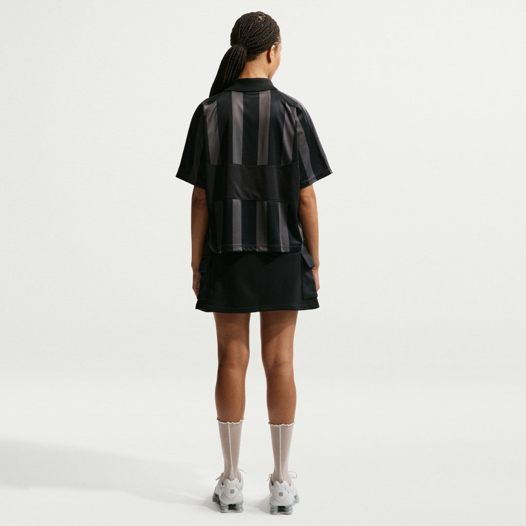 Striped Short-Sleeve Jersey Top