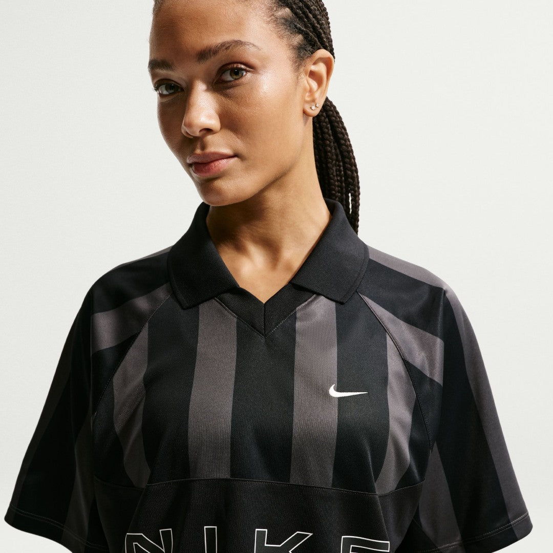 Striped Short-Sleeve Jersey Top