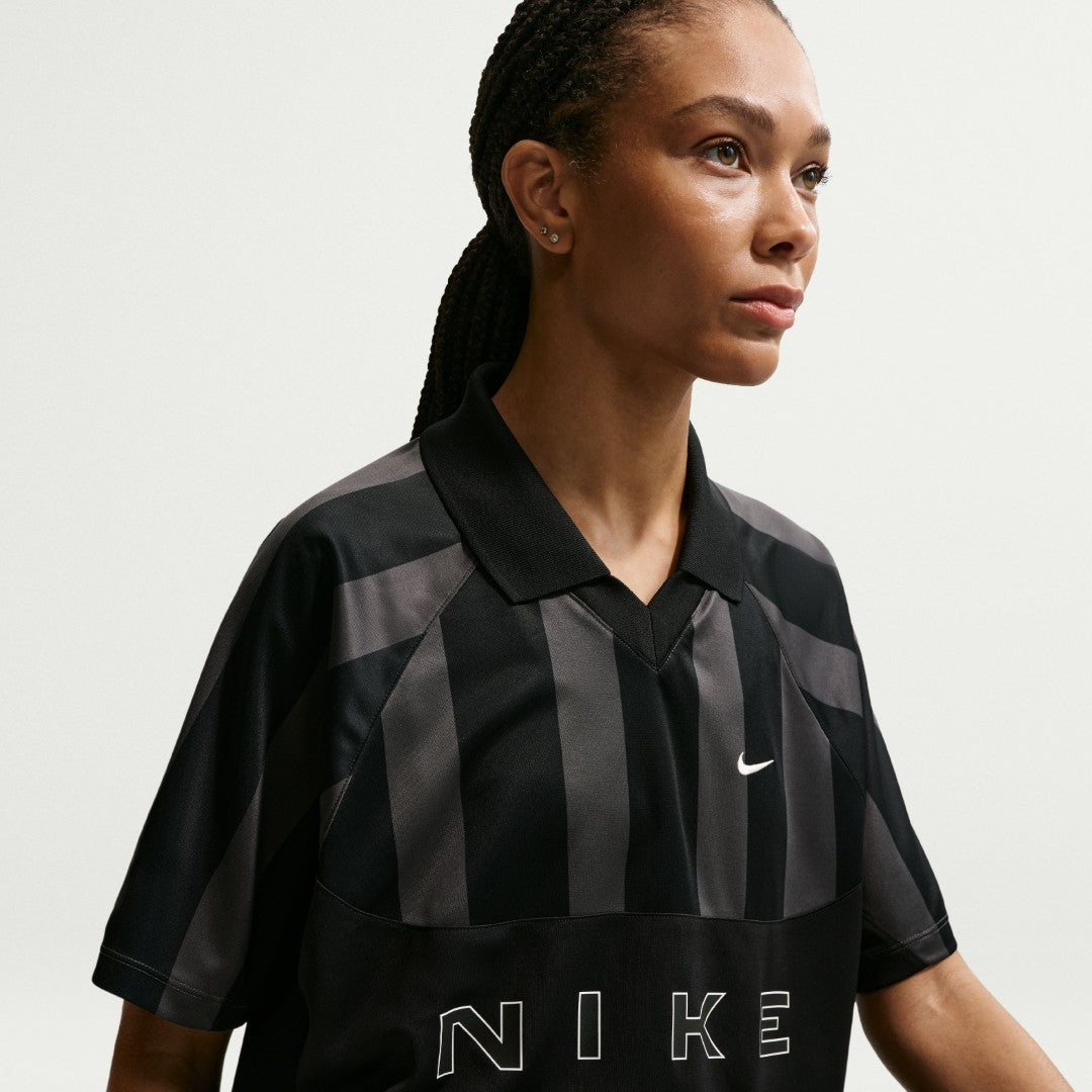 Striped Short-Sleeve Jersey Top