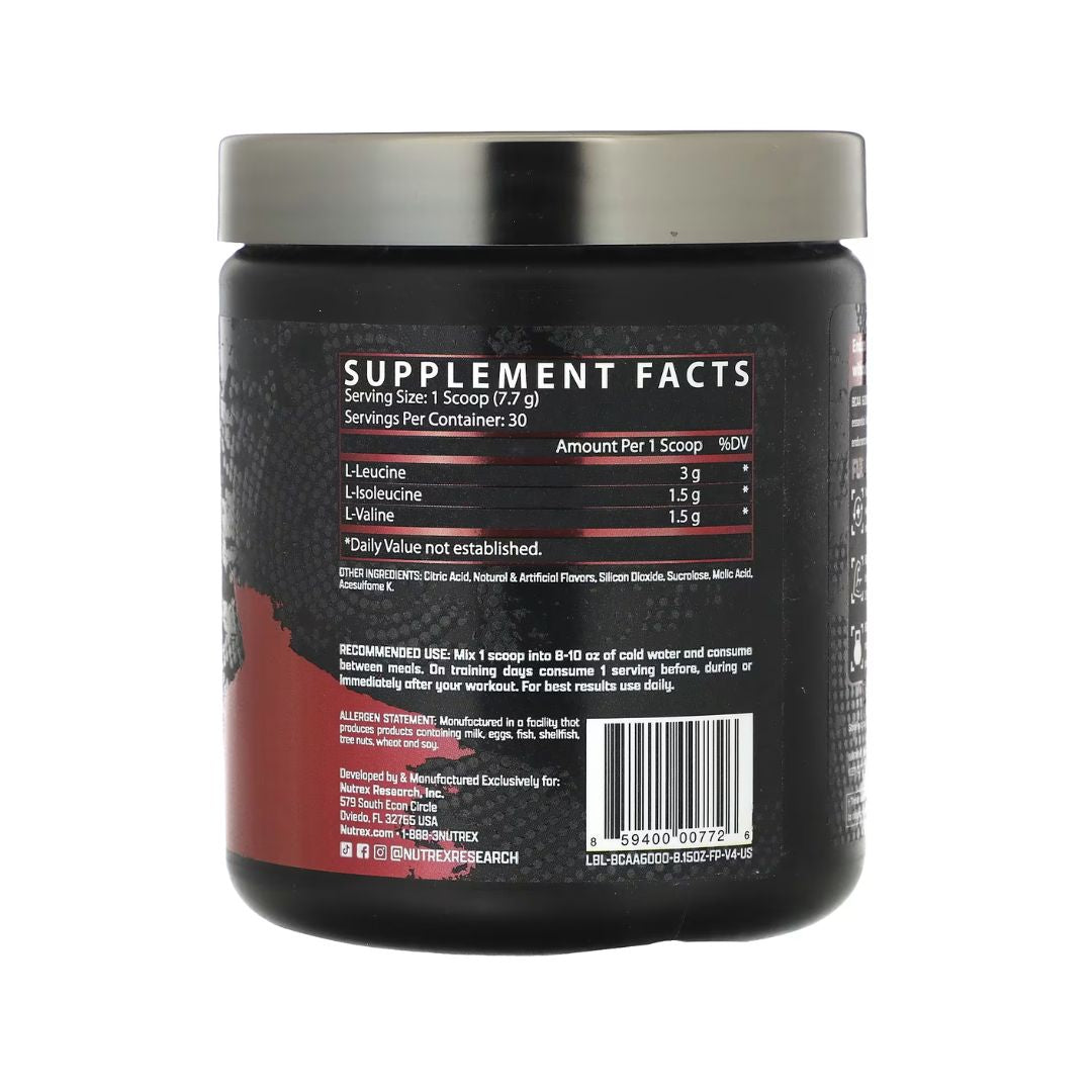 BCAA 6000 Muscle Growth And Recovery (Fruit Punch)