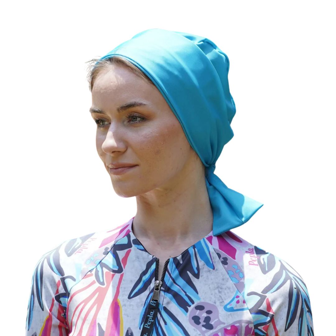 Bluish Teal Turban