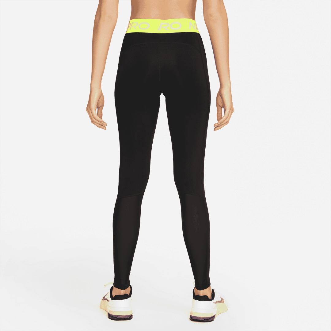 Pro Mid-Rise Mesh-Paneled Leggings