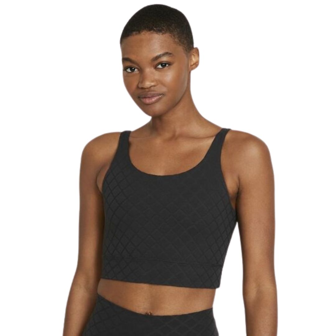 Yoga Luxe Cropped Jacquard Tank Bra